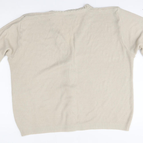 In stitches Womens Beige   Cardigan Jumper One Size