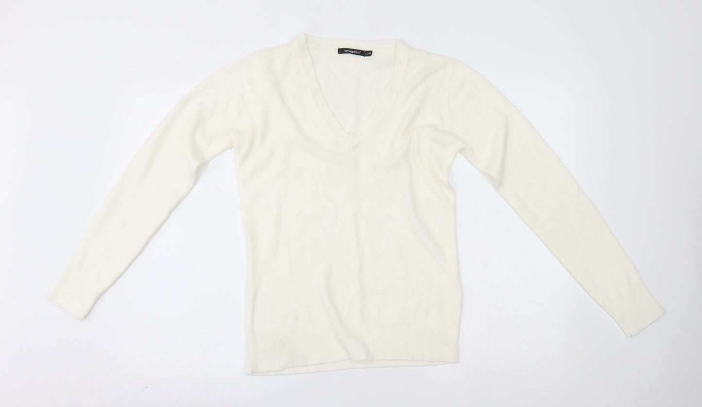 Atmosphere Womens Ivory   Pullover Jumper Size 12