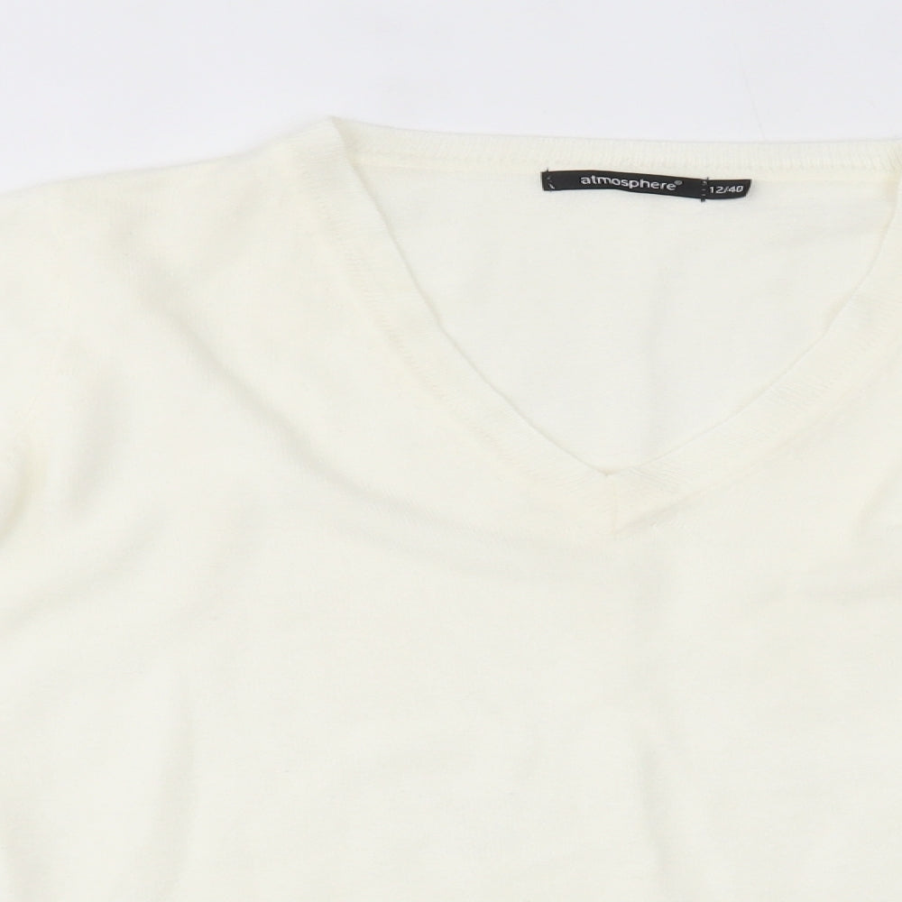 Atmosphere Womens Ivory   Pullover Jumper Size 12