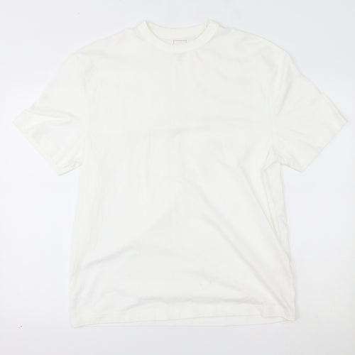River Island Mens White    T-Shirt Size M