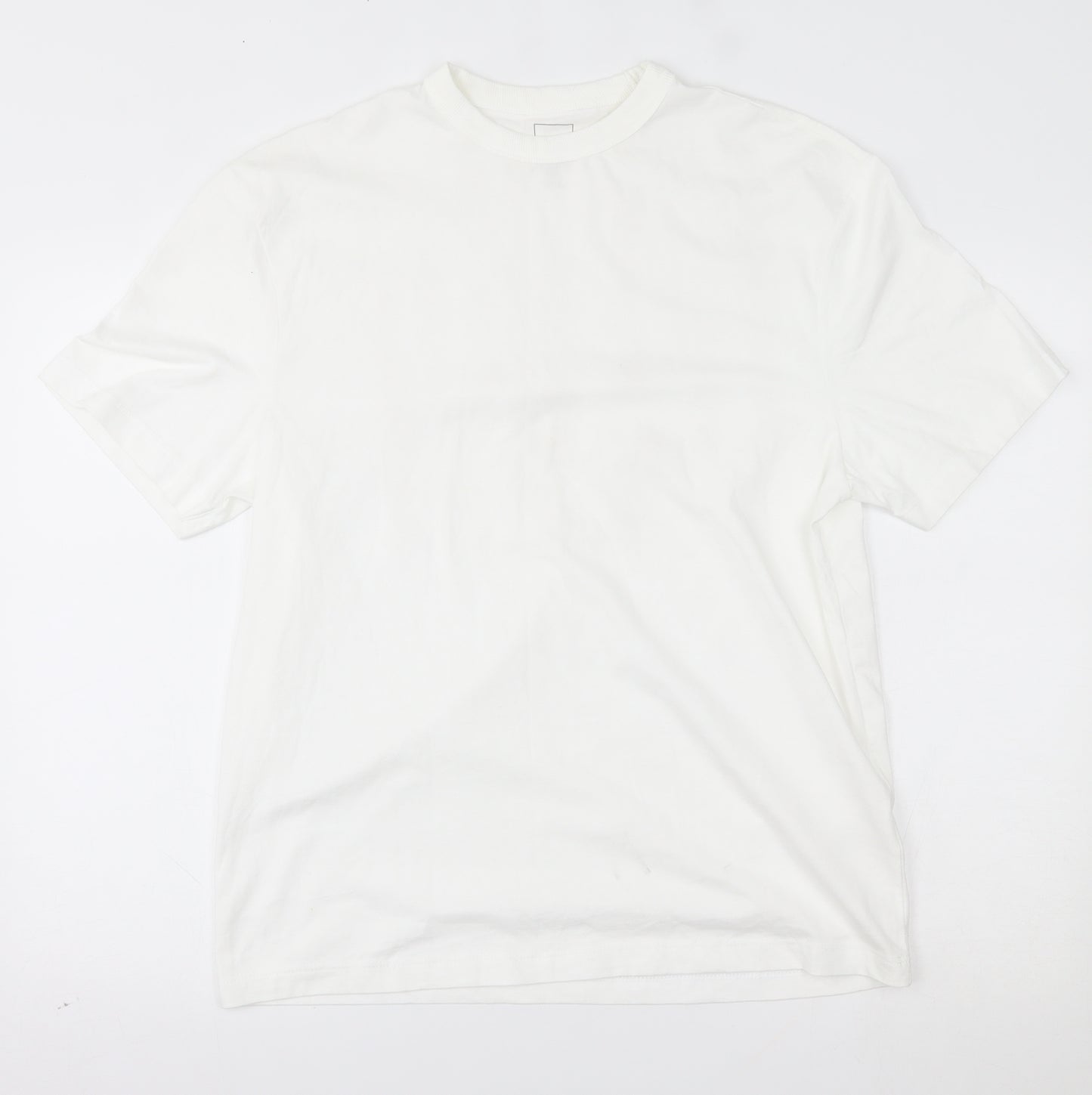 River Island Mens White    T-Shirt Size M