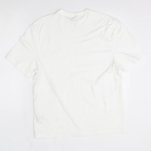 River Island Mens White    T-Shirt Size M