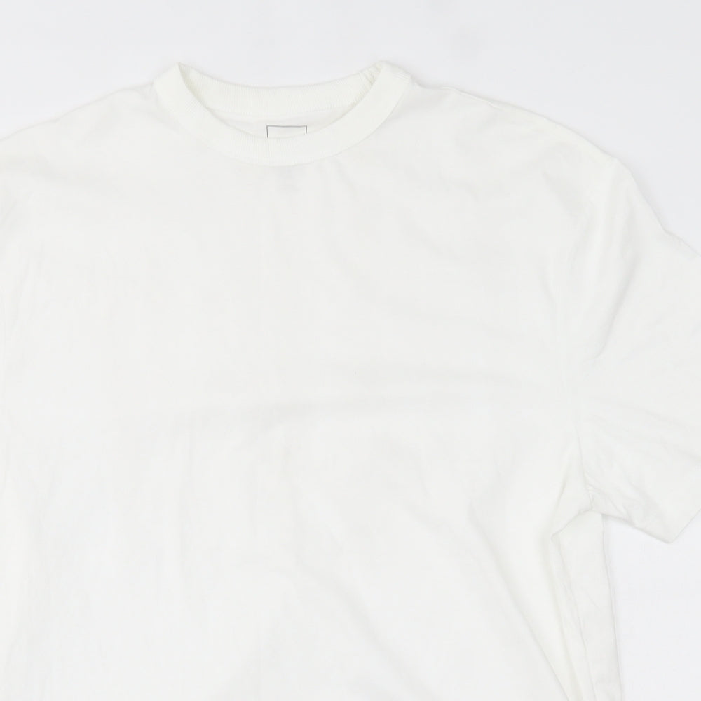 River Island Mens White    T-Shirt Size M