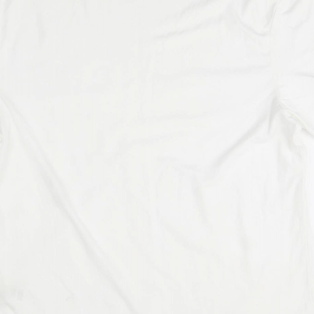 River Island Mens White    T-Shirt Size M