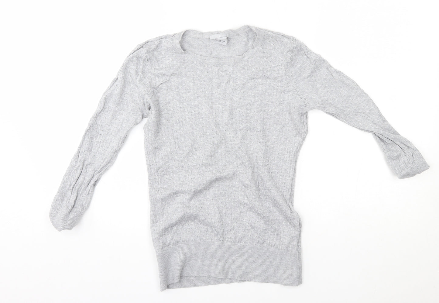 H&M Womens Grey   Pullover Jumper Size S