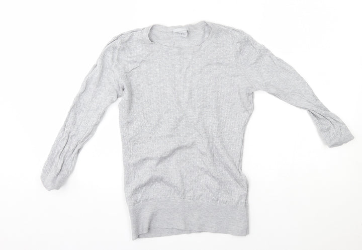 H&M Womens Grey   Pullover Jumper Size S