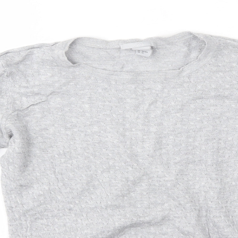 H&M Womens Grey   Pullover Jumper Size S