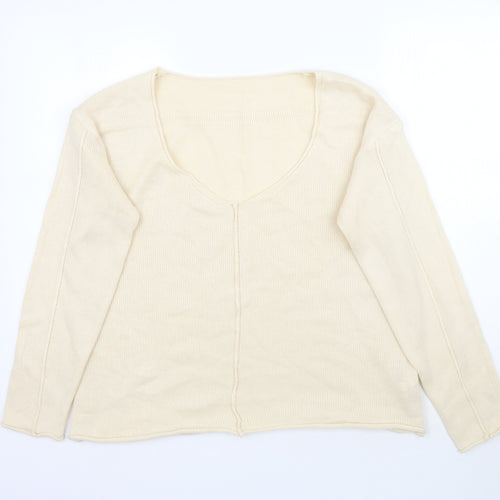 SheIn Womens Ivory   Pullover Jumper Size M