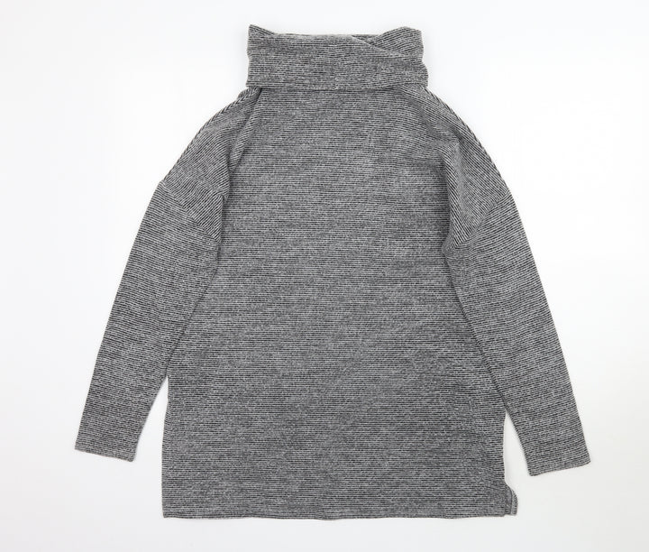 New Look Womens Grey Knit Pullover Jumper Size M