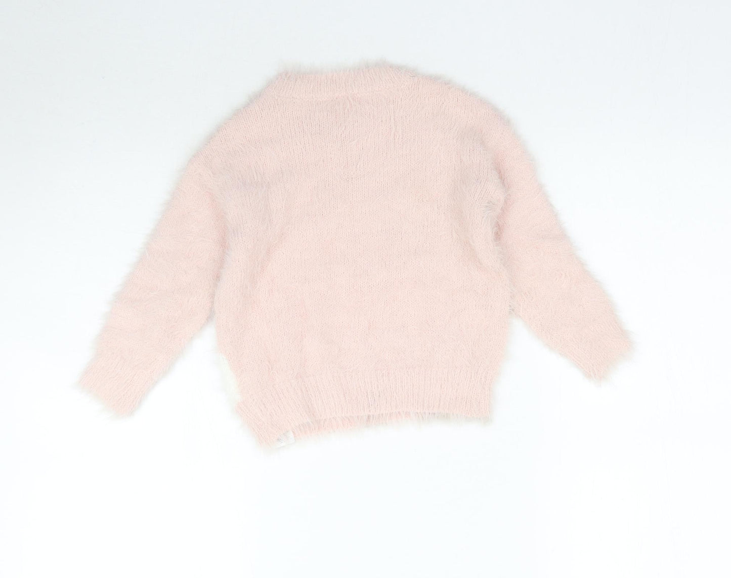 F&F Girls Pink  Knit Pullover Jumper Size 18-24 Months  - Unicorn