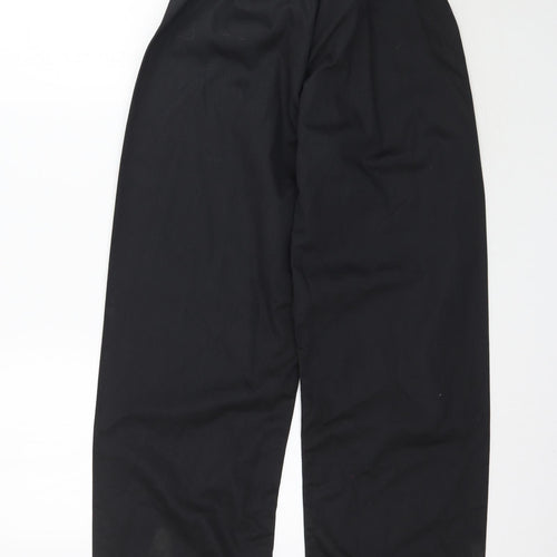 Preworn Girls Black   Windbreaker Trousers Size 12-13 Years