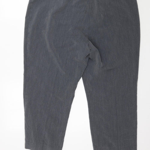 Bm Collection Womens Grey   Trousers  Size 20 L25 in