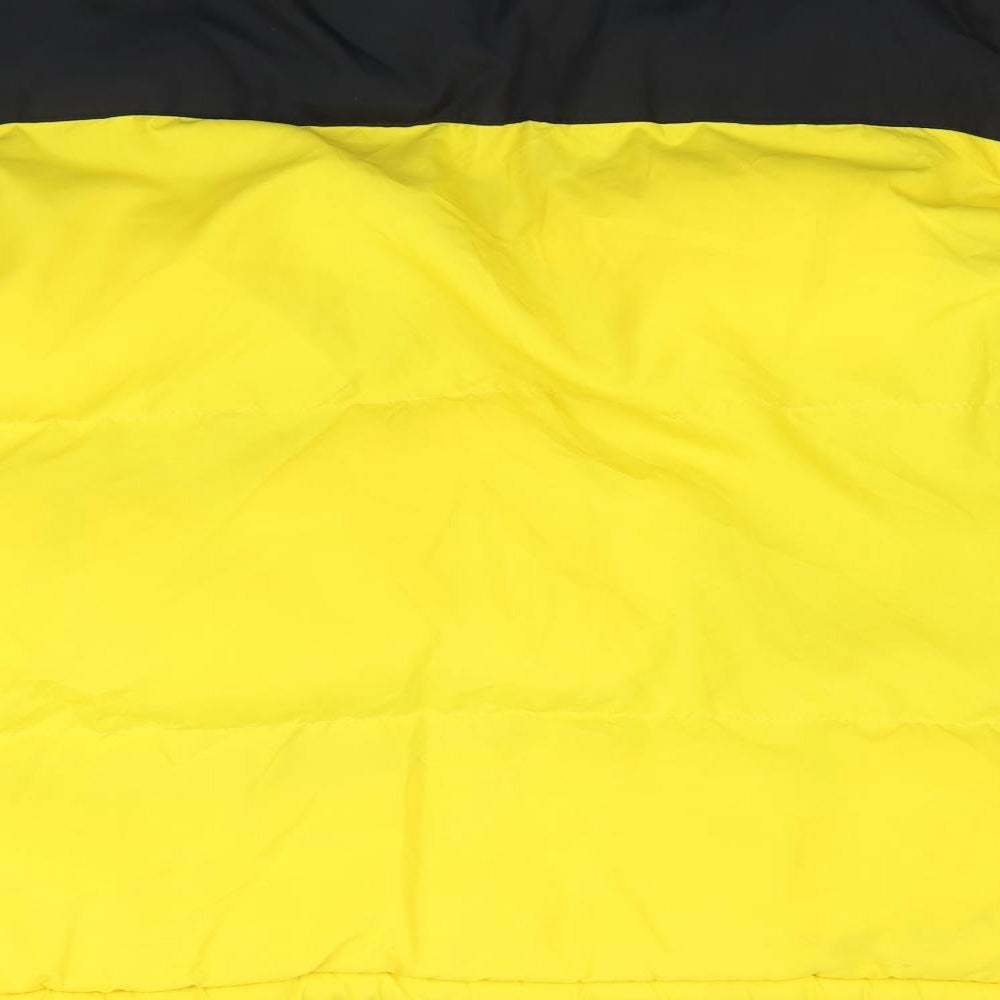 Brave Soul Mens Yellow   Puffer Jacket Coat Size XL