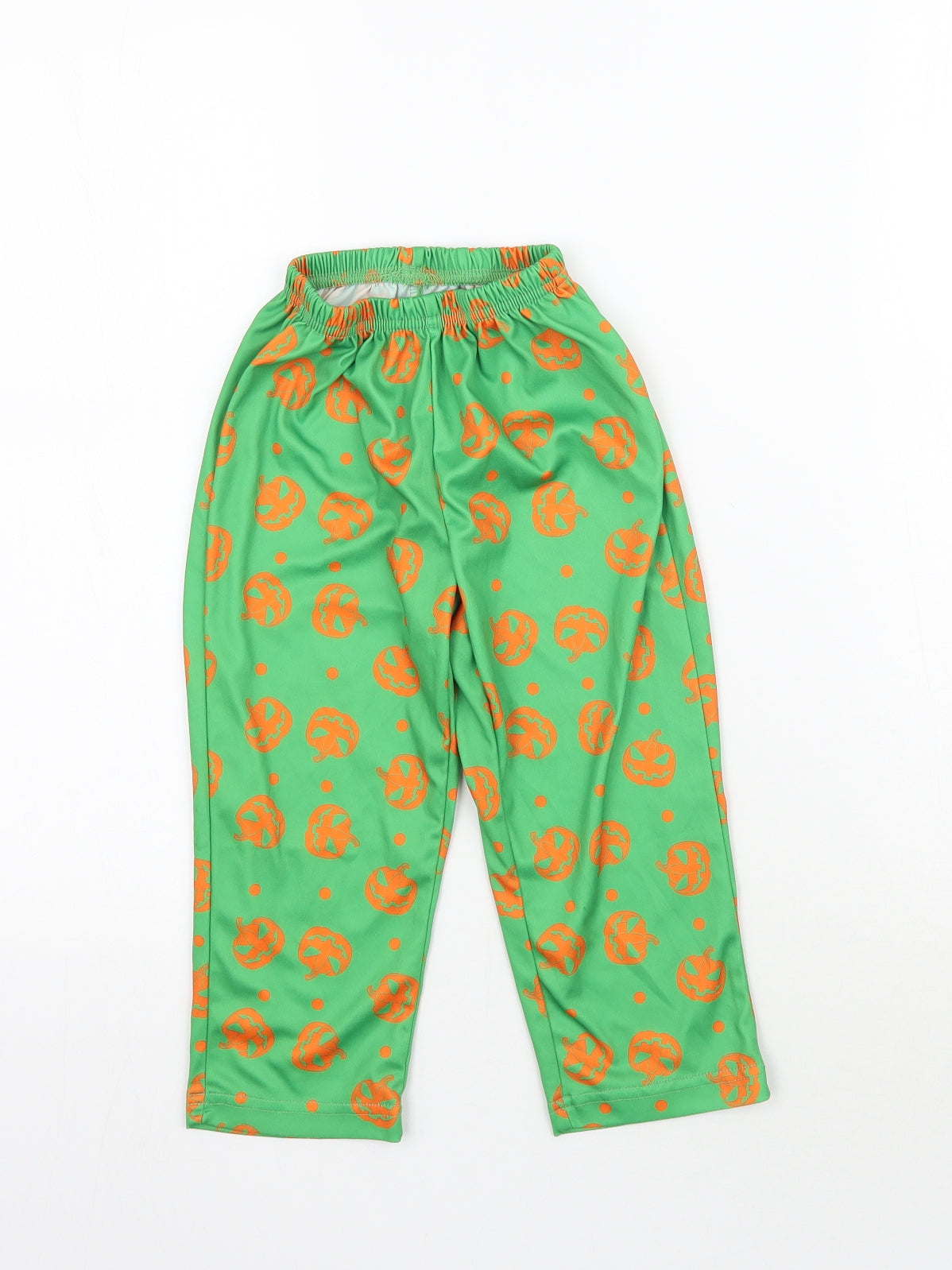 Morrisons Boys Green    Trousers Size 2-3 Years - Halloween Pumpkin