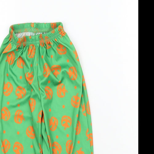 Morrisons Boys Green    Trousers Size 2-3 Years - Halloween Pumpkin