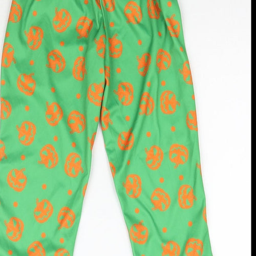 Morrisons Boys Green    Trousers Size 2-3 Years - Halloween Pumpkin