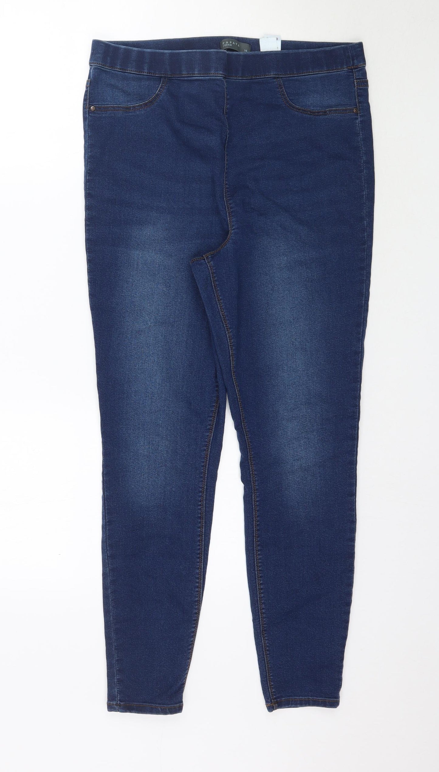Matalan Womens Blue  Denim Jegging Jeans Size 14 L27 in
