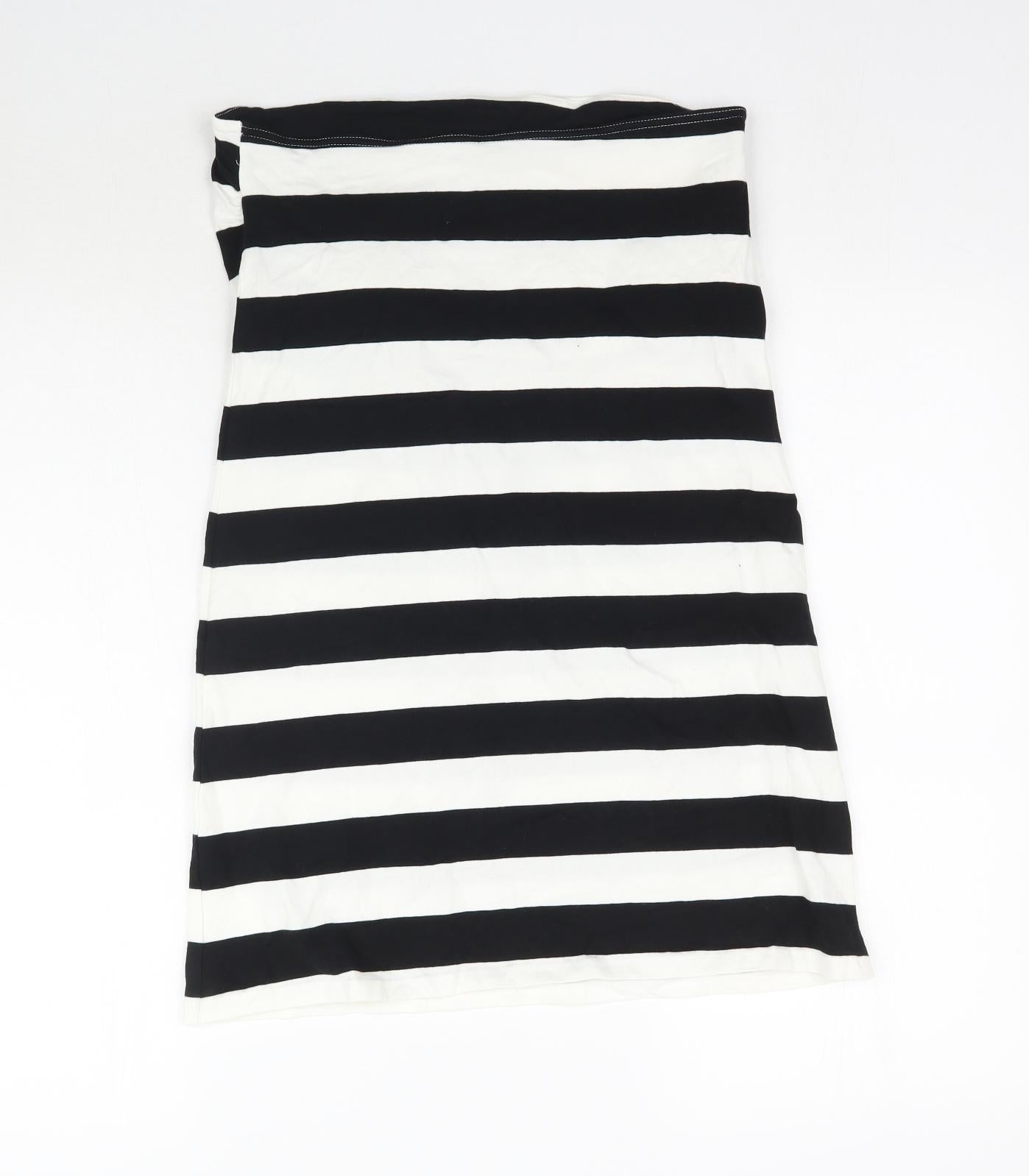 Papaya Womens Multicoloured Striped  Basic T-Shirt Size 16  - Long top / short dress