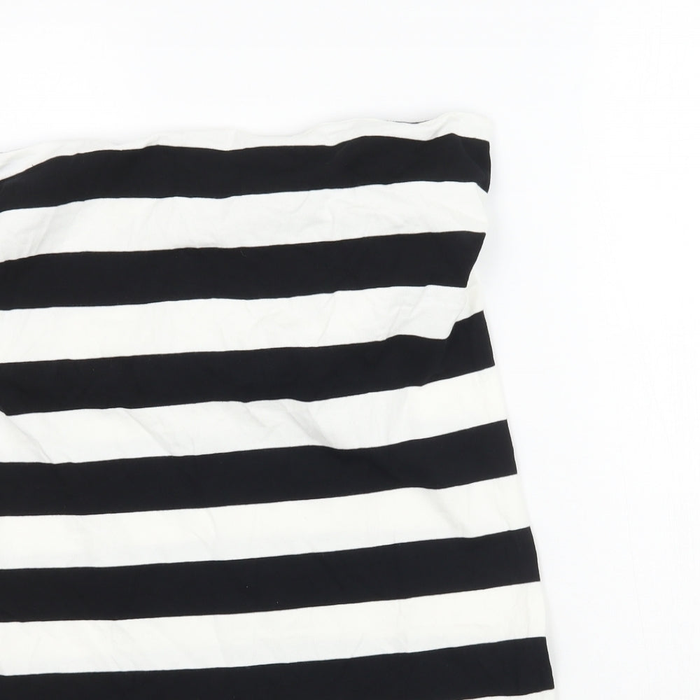 Papaya Womens Multicoloured Striped  Basic T-Shirt Size 16  - Long top / short dress