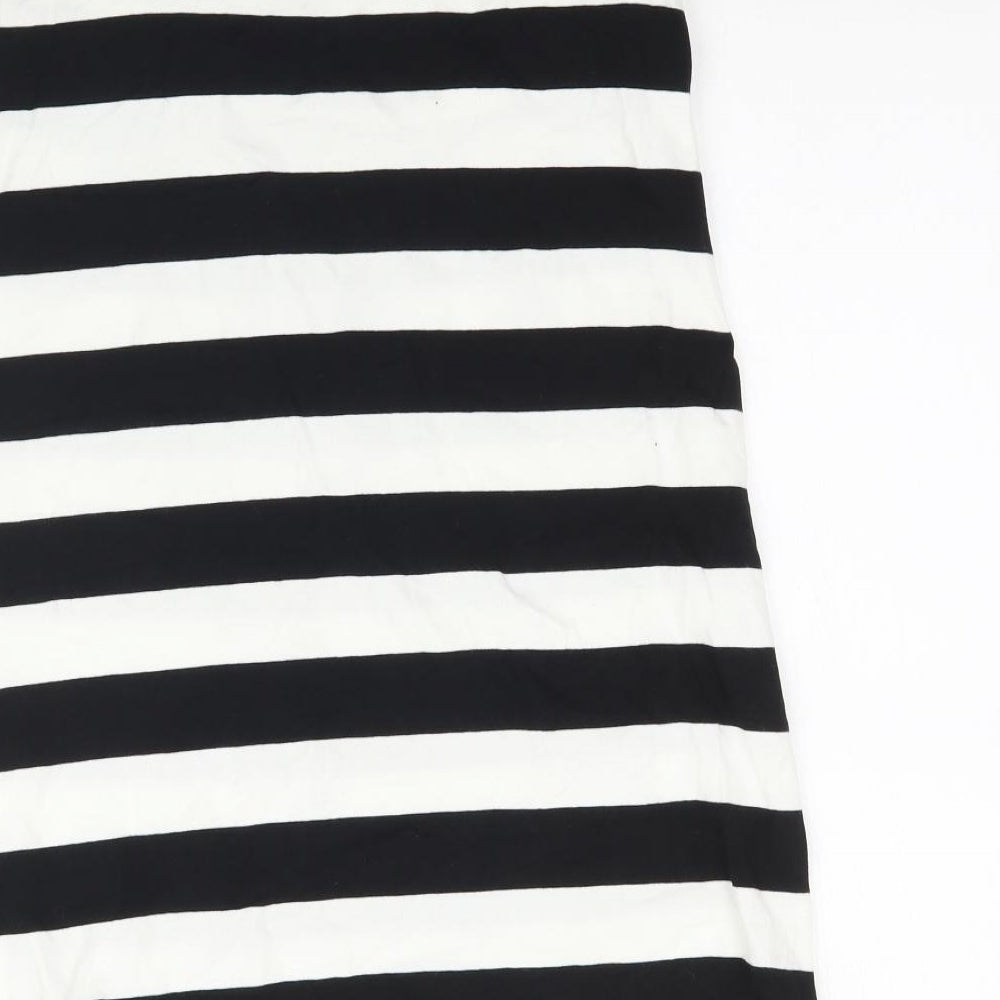 Papaya Womens Multicoloured Striped  Basic T-Shirt Size 16  - Long top / short dress