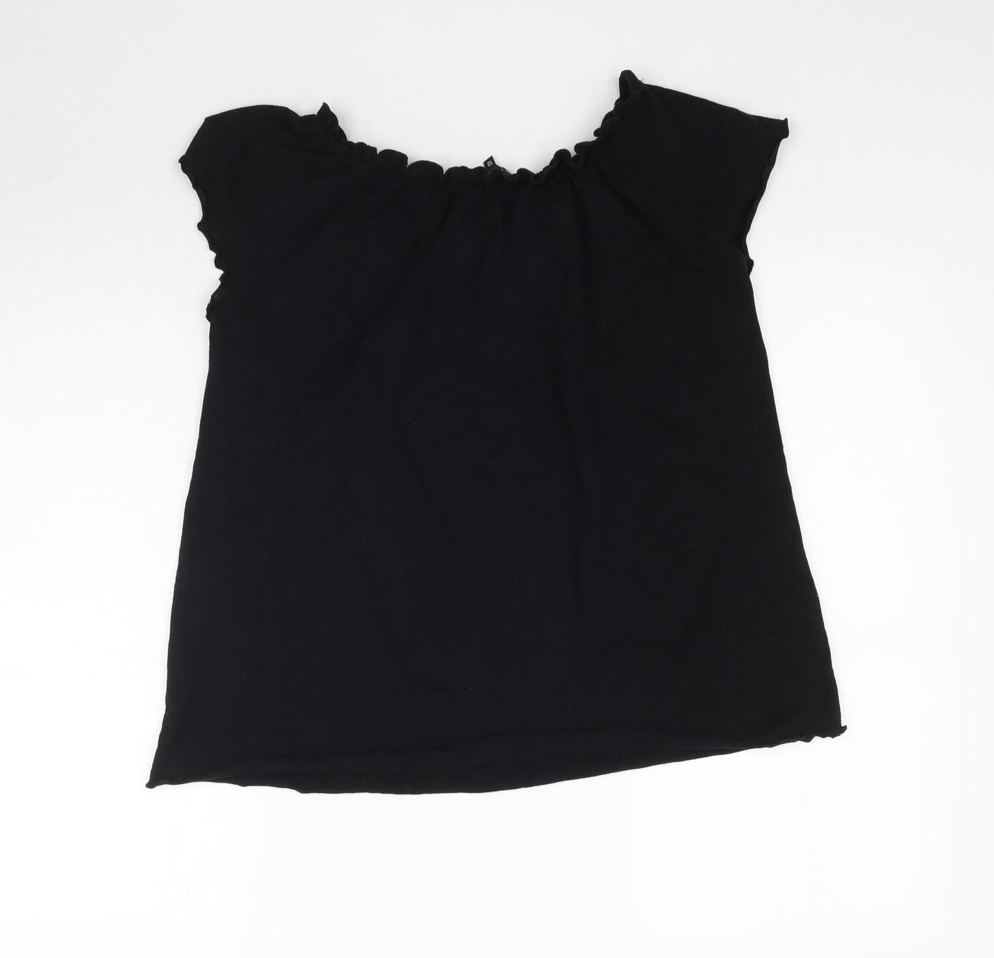 Peacocks Womens Black   Basic Blouse Size 12