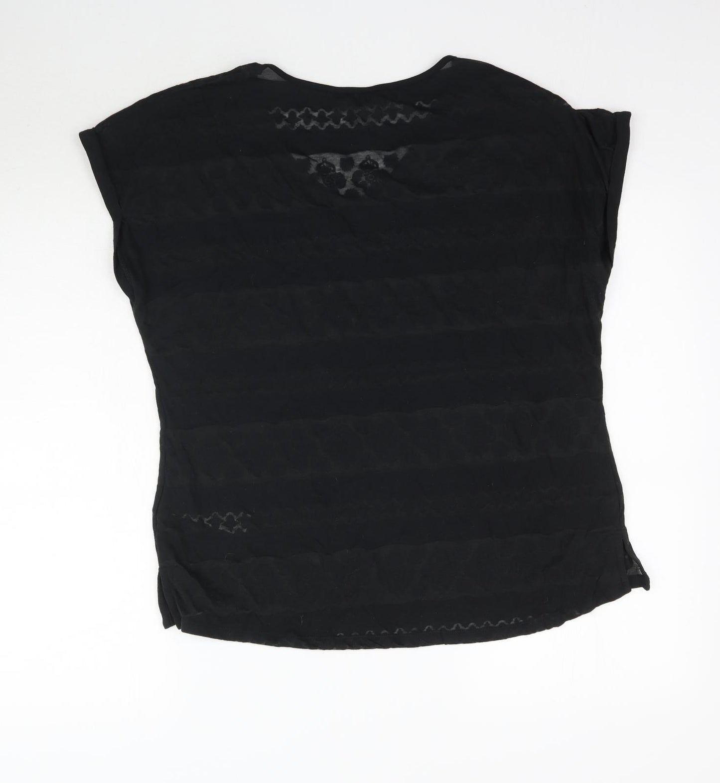 Marks and Spencer Womens Black   Basic T-Shirt Size 16