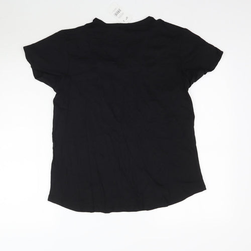 Pep&Co Womens Black   Basic T-Shirt Size 12