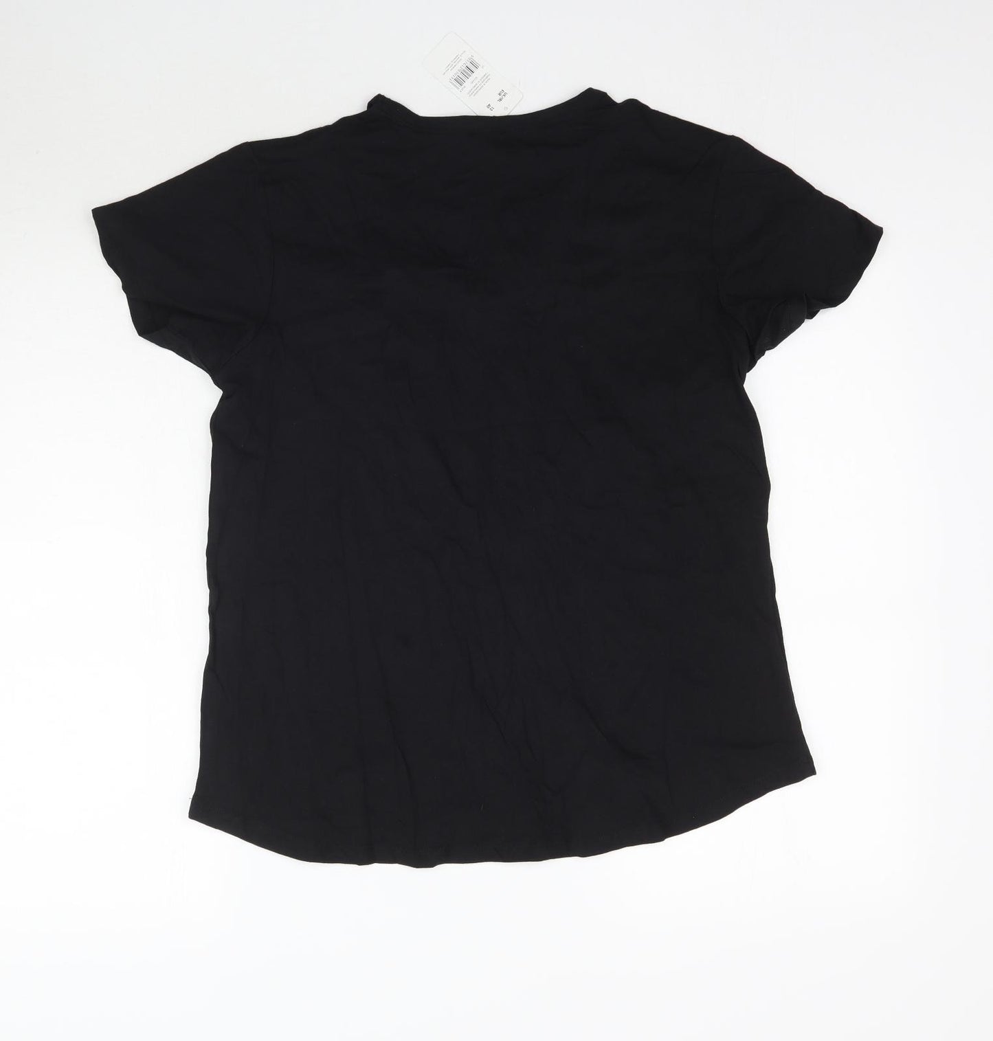 Pep&Co Womens Black   Basic T-Shirt Size 12