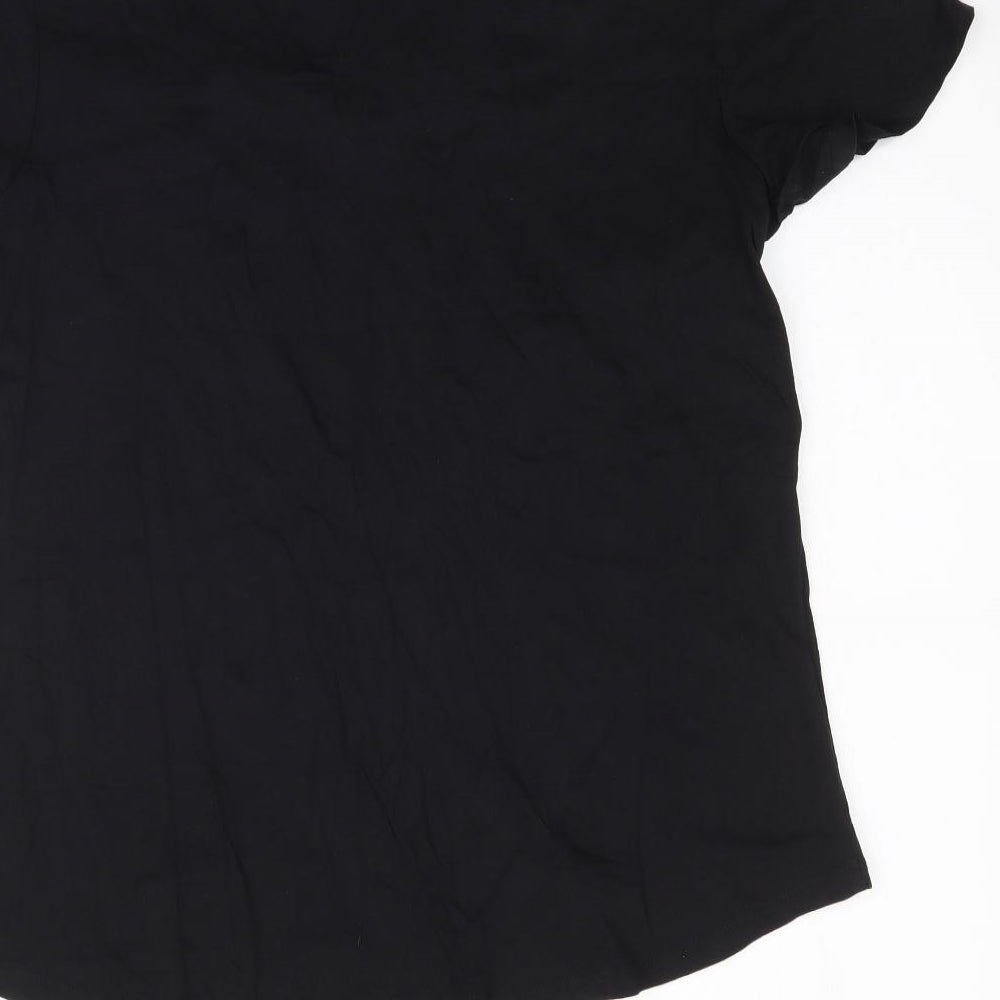 Pep&Co Womens Black   Basic T-Shirt Size 12