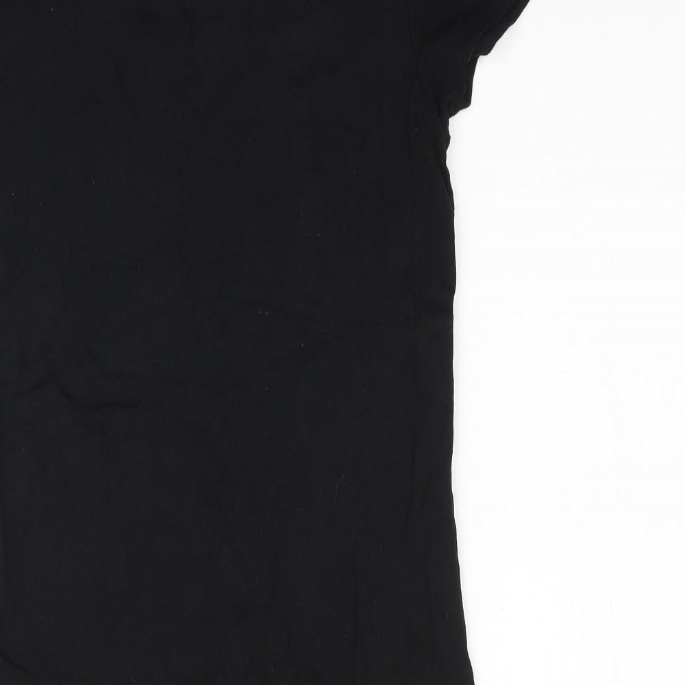 Peacocks Womens Black   Basic T-Shirt Size 16