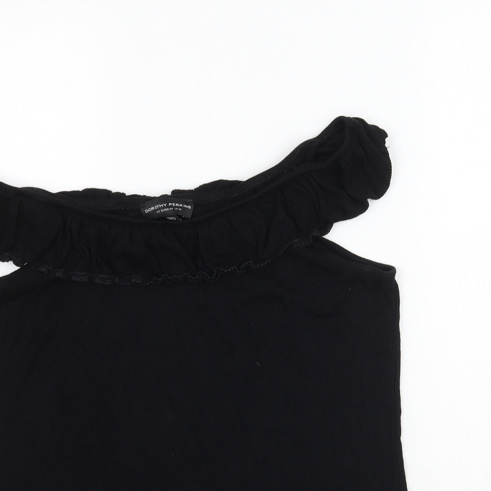 Dorothy Perkins Womens Black   Basic Blouse Size 16