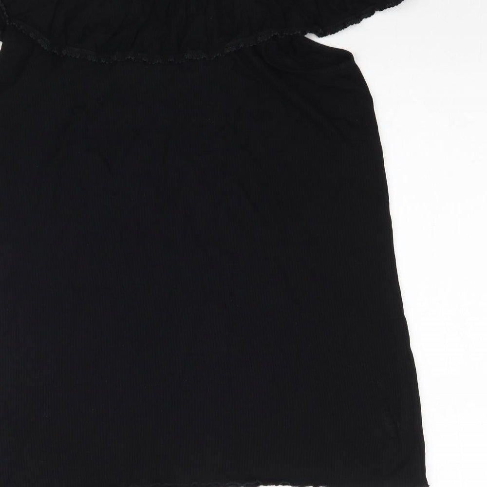 Dorothy Perkins Womens Black   Basic Blouse Size 16