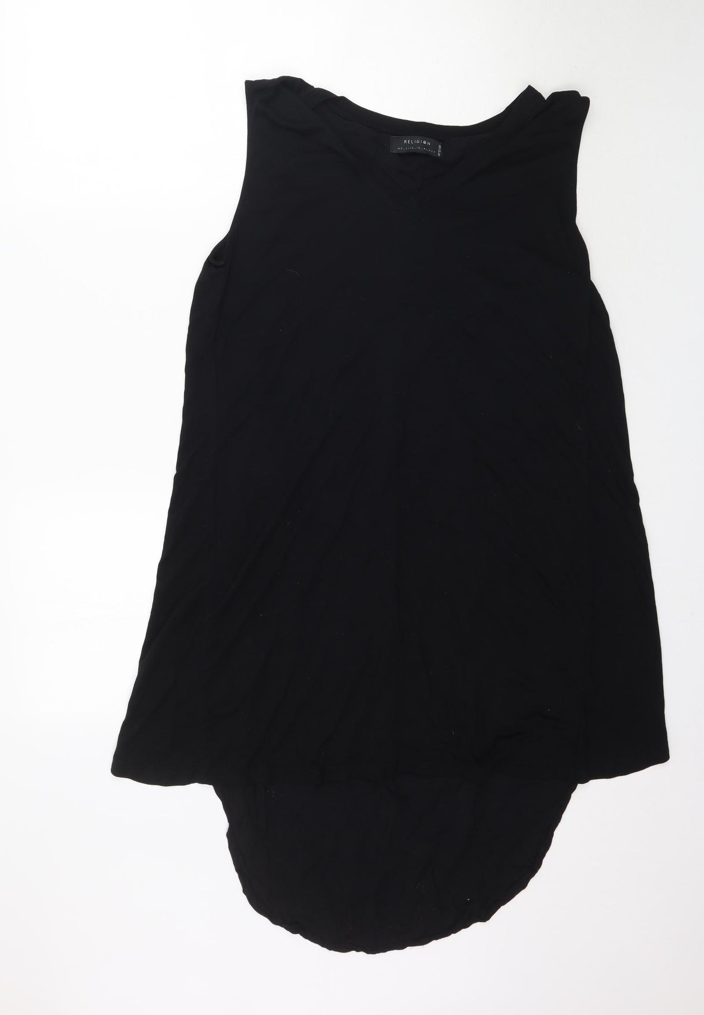 Religion Womens Black   Basic Blouse Size 12  - Long top / short dress