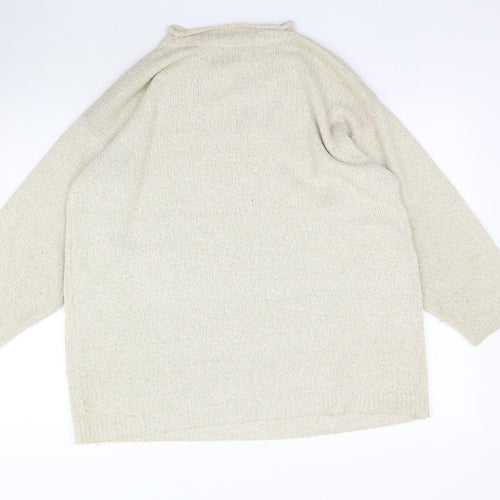 New Look Womens Beige  Knit Pullover Jumper Size S