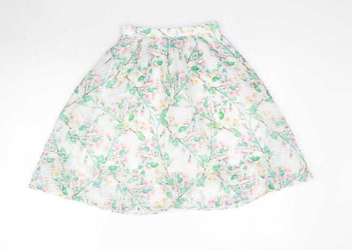 Atmosphere Womens Multicoloured Floral A-Line Skirt Size 4