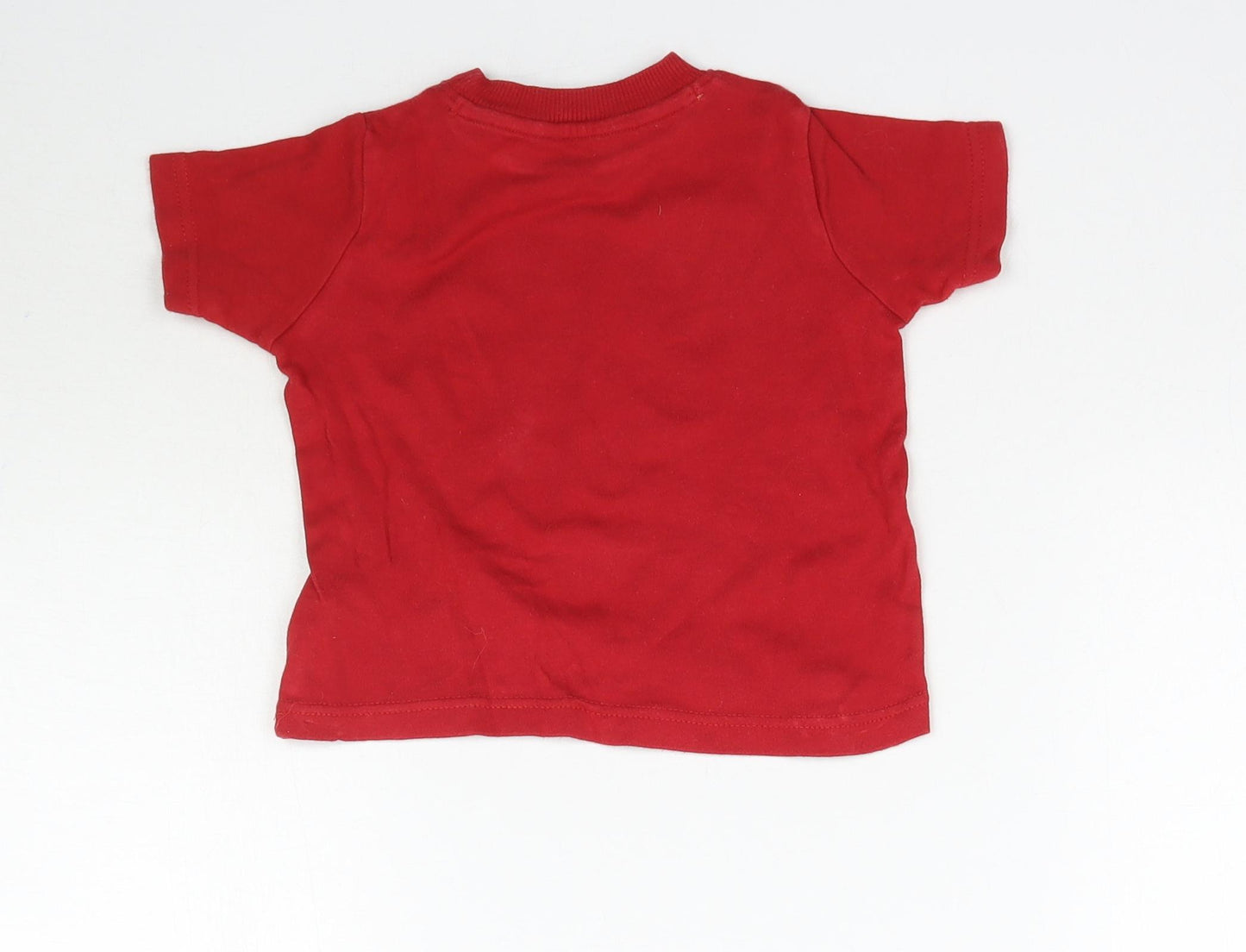 Mothercare Baby Red   Basic T-Shirt Size 9-12 Months  - Here comes Mr. Noisy