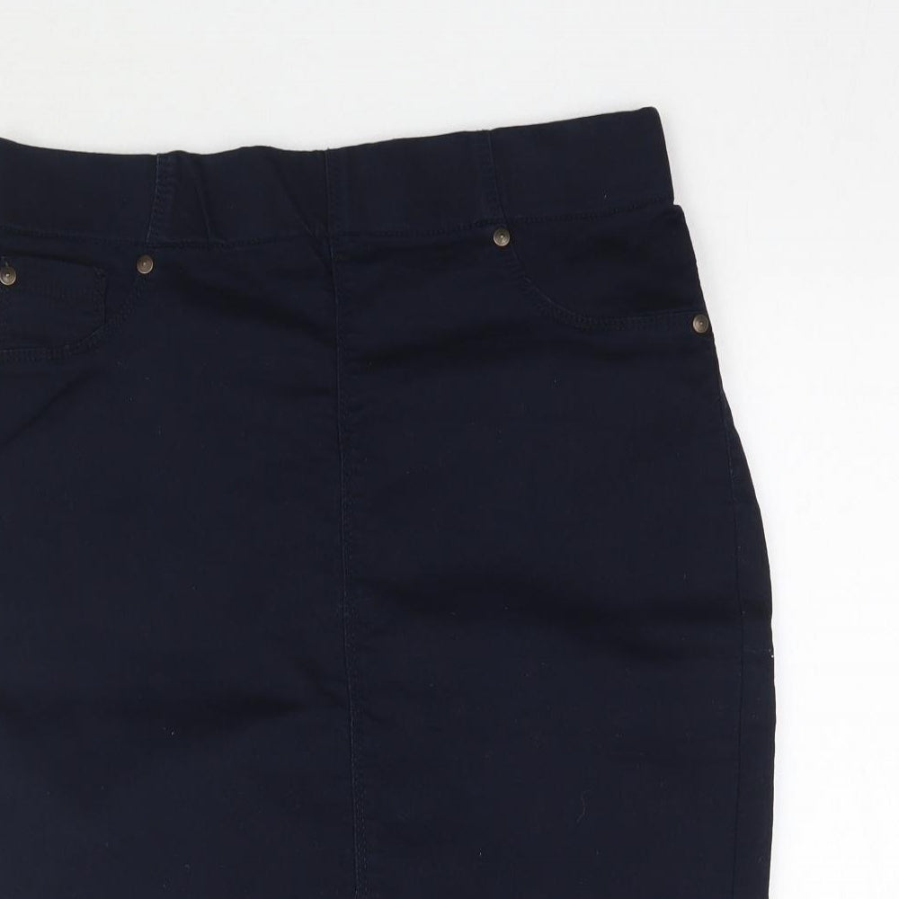 Papaya Womens Blue   Straight & Pencil Skirt Size 12