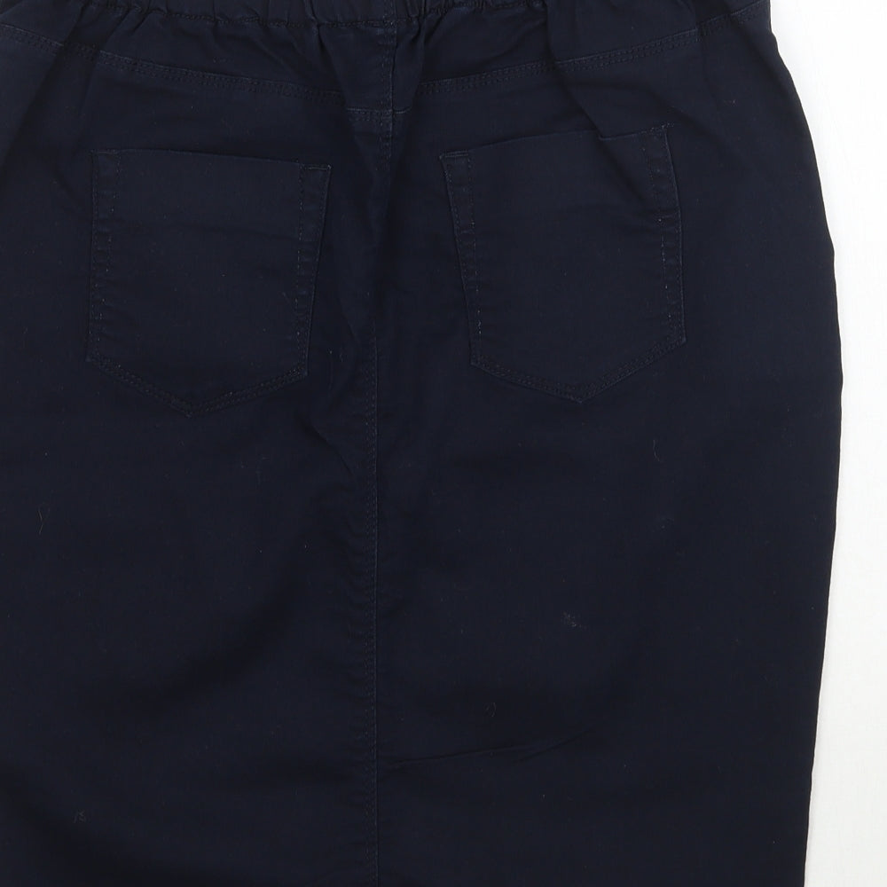Papaya Womens Blue   Straight & Pencil Skirt Size 12