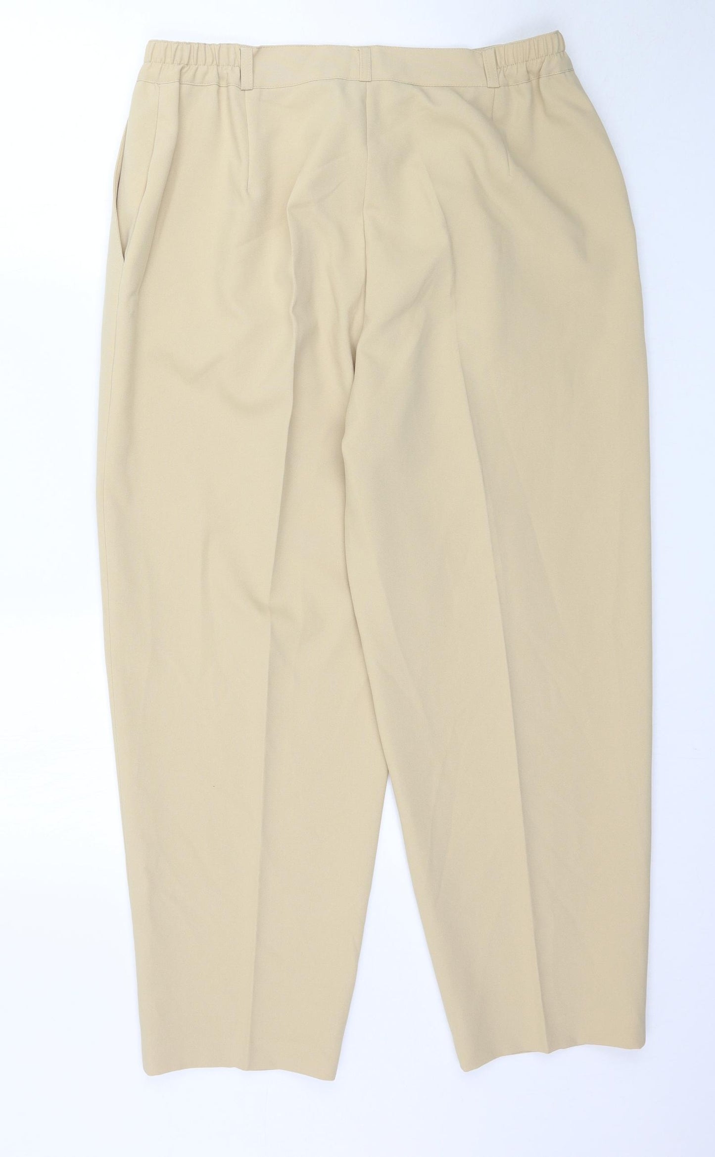 Fashion Extra Womens Beige   Trousers  Size 18 L27 in