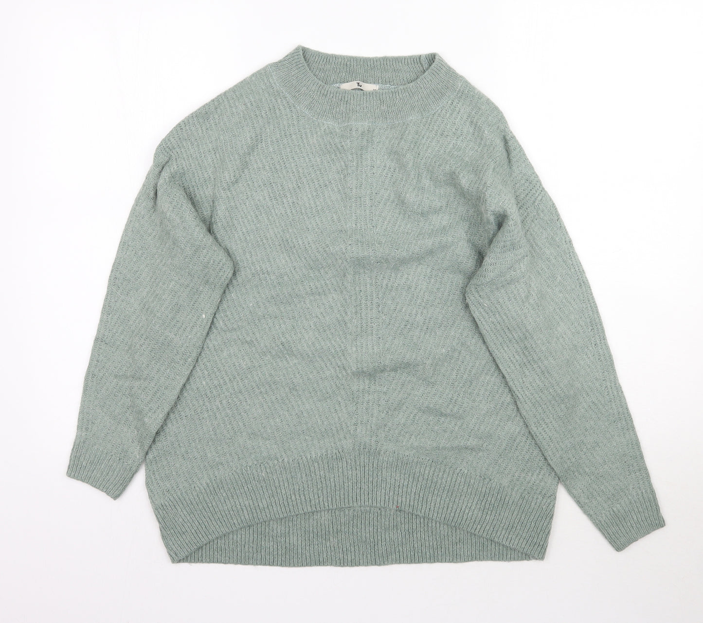 TU Womens Green  Knit Pullover Jumper Size 12