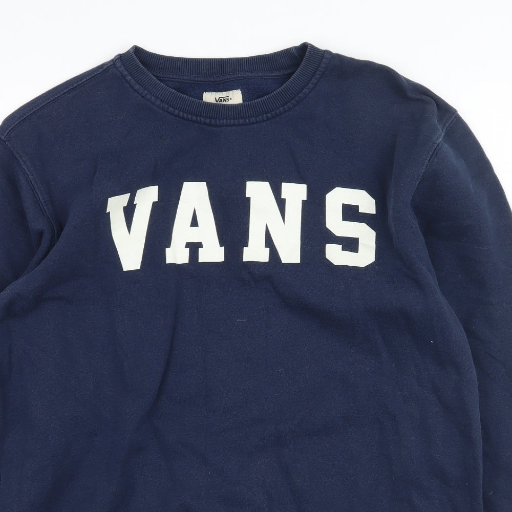 VANS Womens Blue   Pullover Sweatshirt Size M