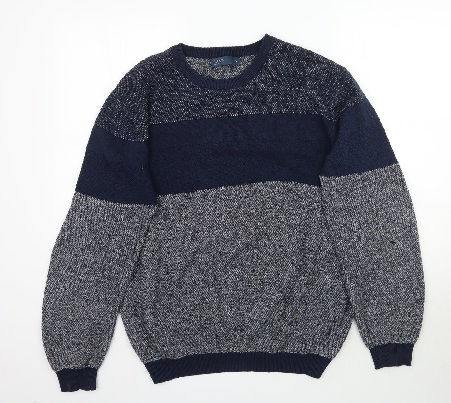 Matalan Mens Blue  Knit Pullover Jumper Size L