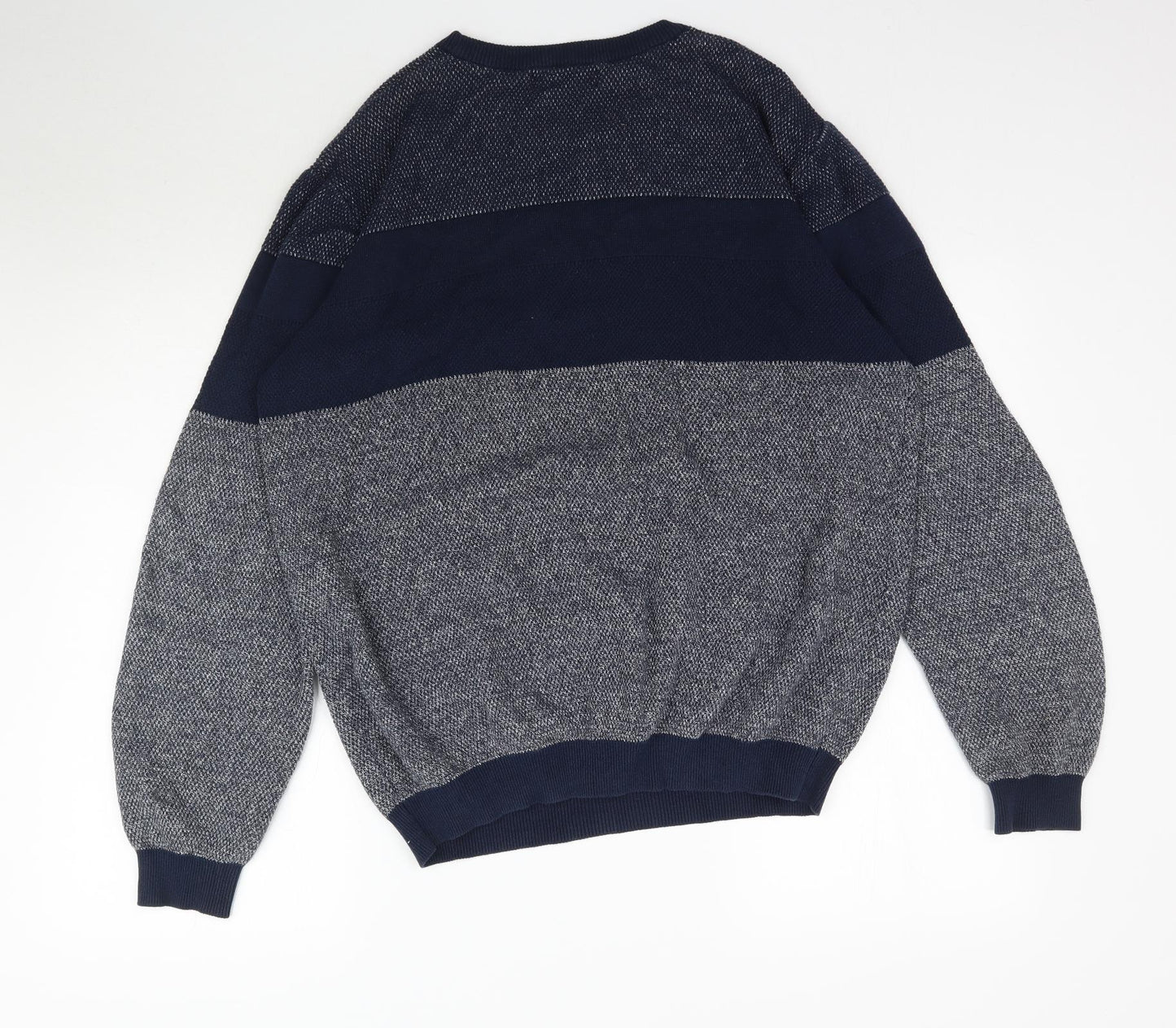 Matalan Mens Blue  Knit Pullover Jumper Size L
