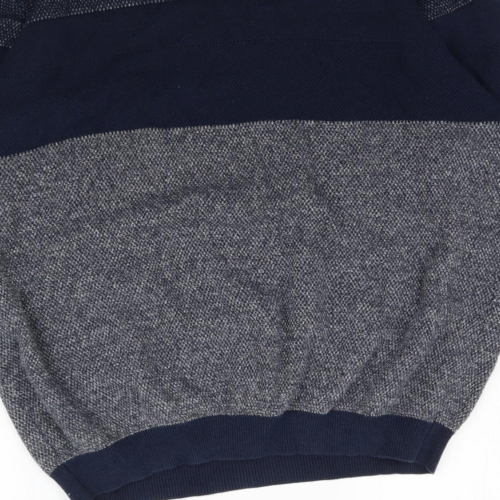 Matalan Mens Blue  Knit Pullover Jumper Size L