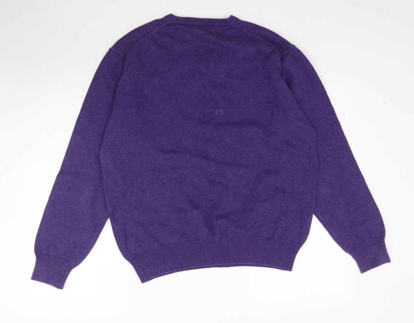 GANT Mens Purple  Knit Pullover Jumper Size L