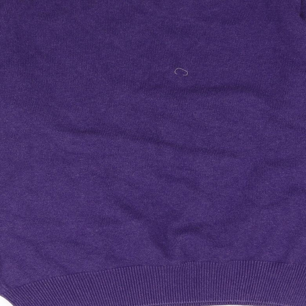 GANT Mens Purple  Knit Pullover Jumper Size L