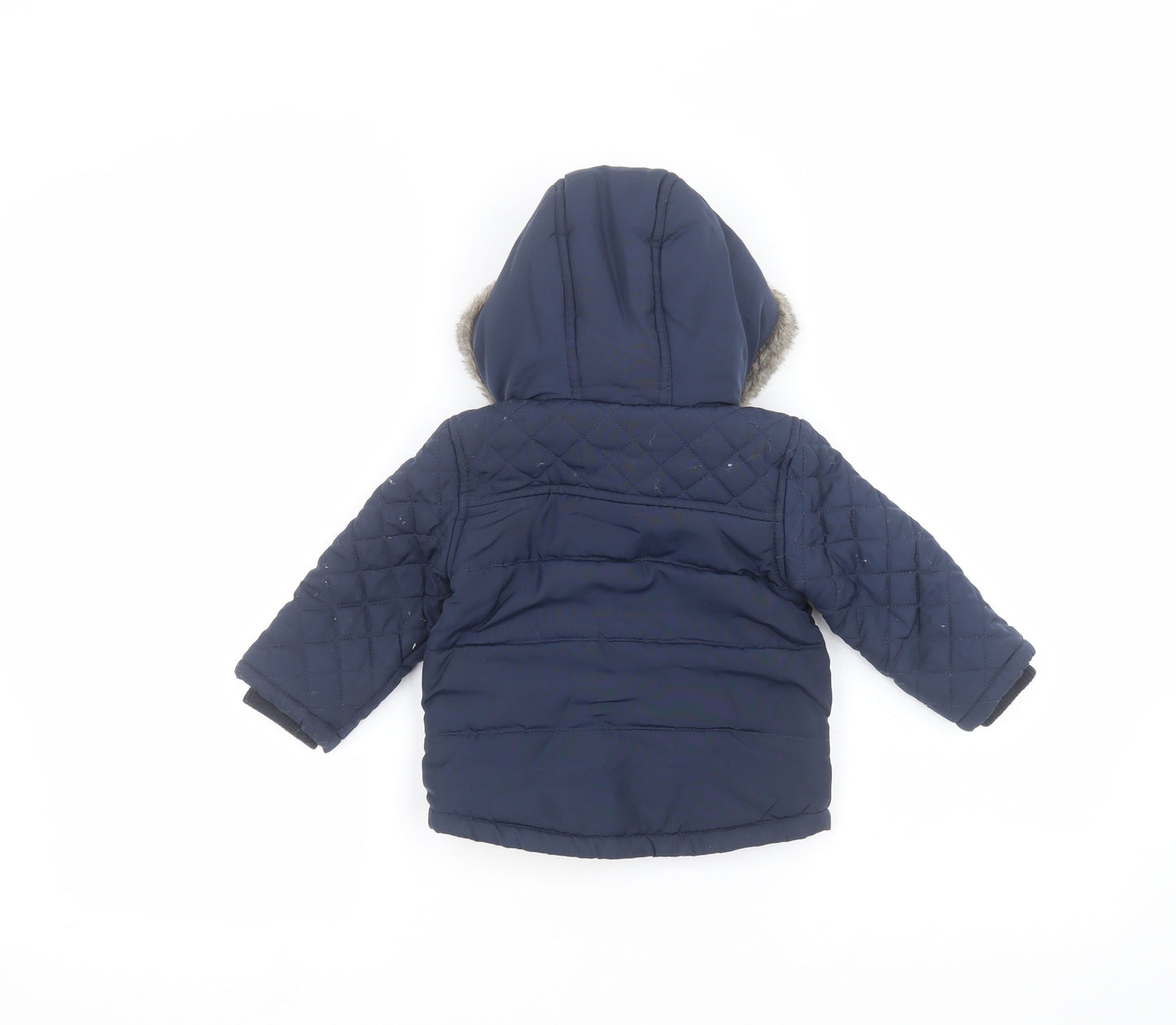Marks and Spencer Baby Blue   Parka Coat Size 9-12 Months