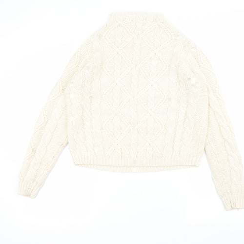 Love knitwear Womens White   Pullover Jumper Size 12