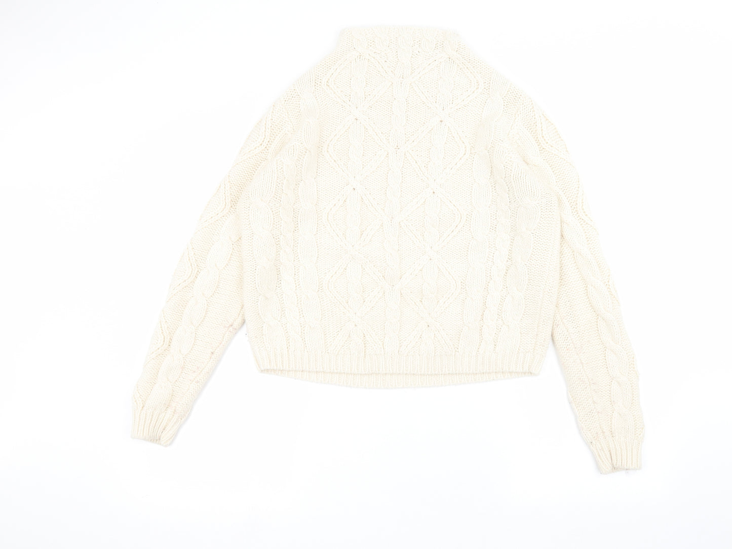 Love knitwear Womens White   Pullover Jumper Size 12