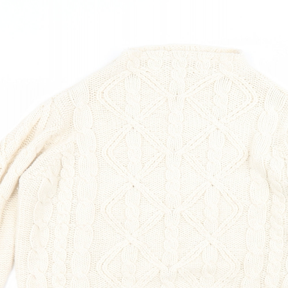 Love knitwear Womens White   Pullover Jumper Size 12
